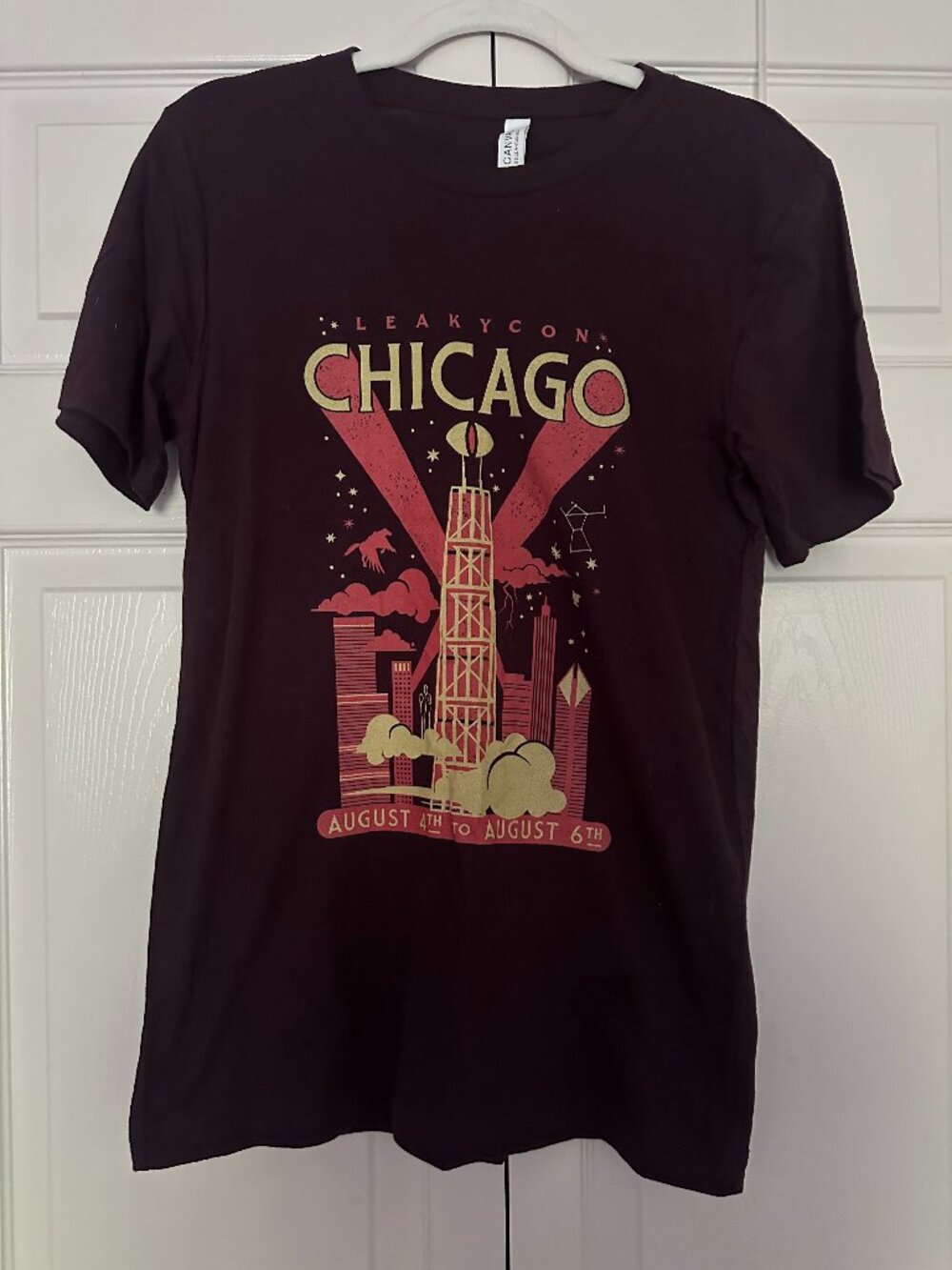LeakyCon Chicago Harry Potter T-Shirt Maroon Small